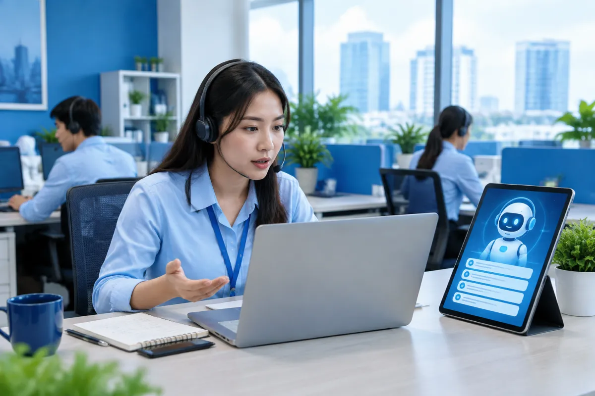 Trợ lý ảo AI giảm câu hỏi lặp lại để nhân viên tập trung tư vấn khách hàng chuyên sâu
