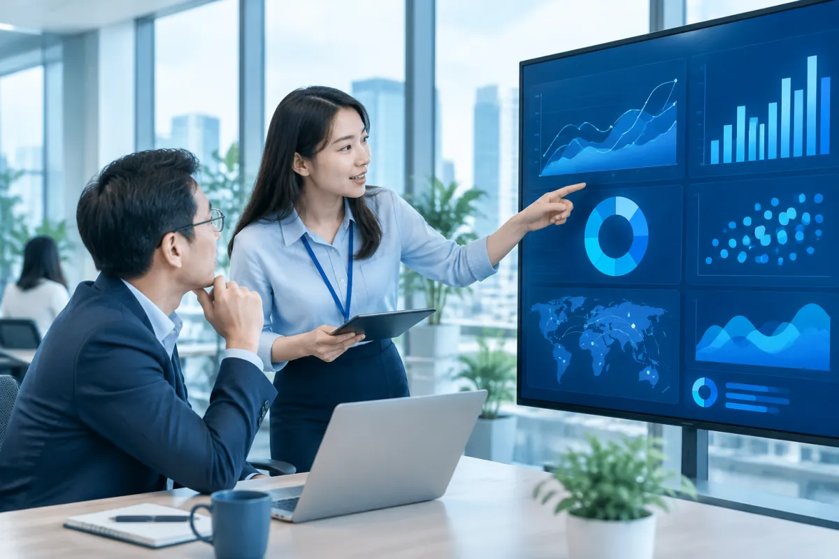 Chuyên viên phân tích dữ liệu giải thích Data Science cho quản lý doanh nghiệp Việt Nam