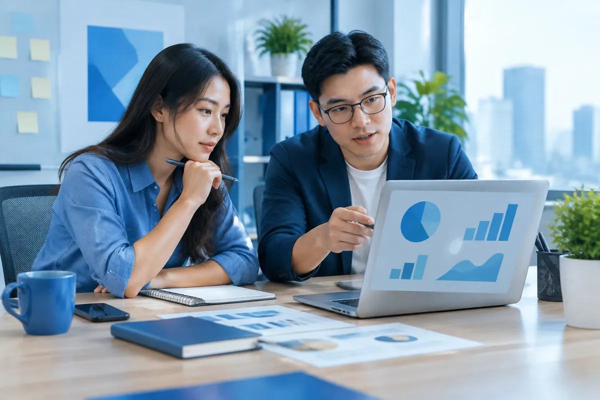 Nhóm marketing lập kế hoạch nội dung hữu ích theo Cách SEO 1 keyword lên top