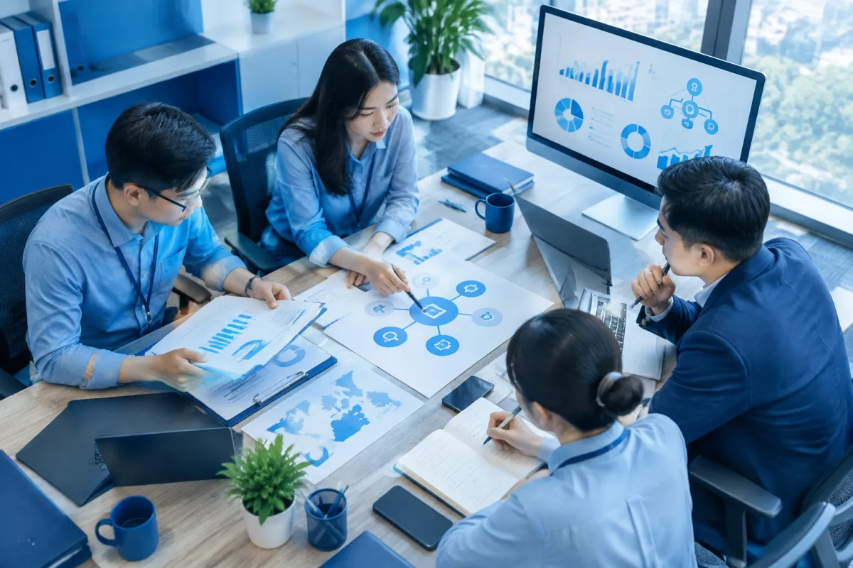 Nhóm chuyên viên lập kế hoạch triển khai backlink entity cho doanh nghiệp Hải Phòng