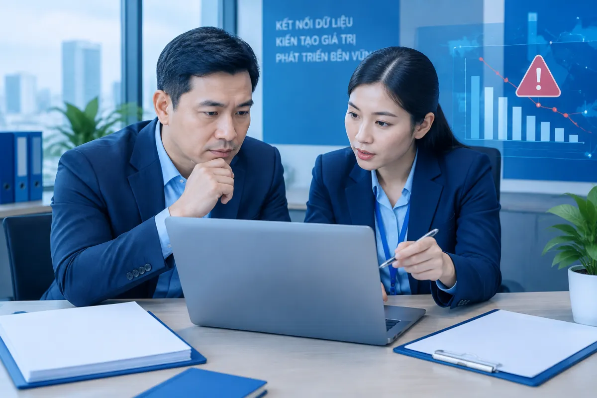 Chủ doanh nghiệp kiểm tra chất lượng dịch vụ backlink entity và rủi ro liên kết SEO