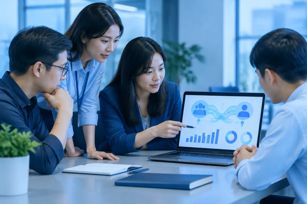 Quy trình A/B Testing website phân nhóm người dùng và đo lường kết quả chuyển đổi