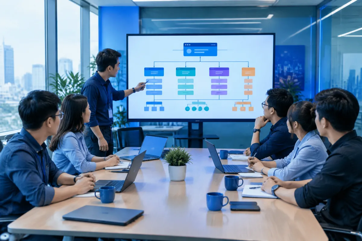 Nhóm kỹ thuật trao đổi tính năng chuẩn SEO và cấu trúc website trước khi triển khai