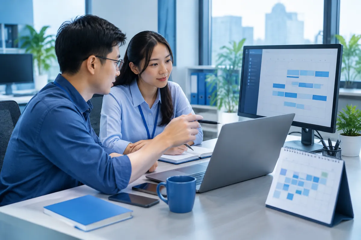 Nhân viên lập kế hoạch và lịch chăm sóc website định kỳ phù hợp với hoạt động doanh nghiệp