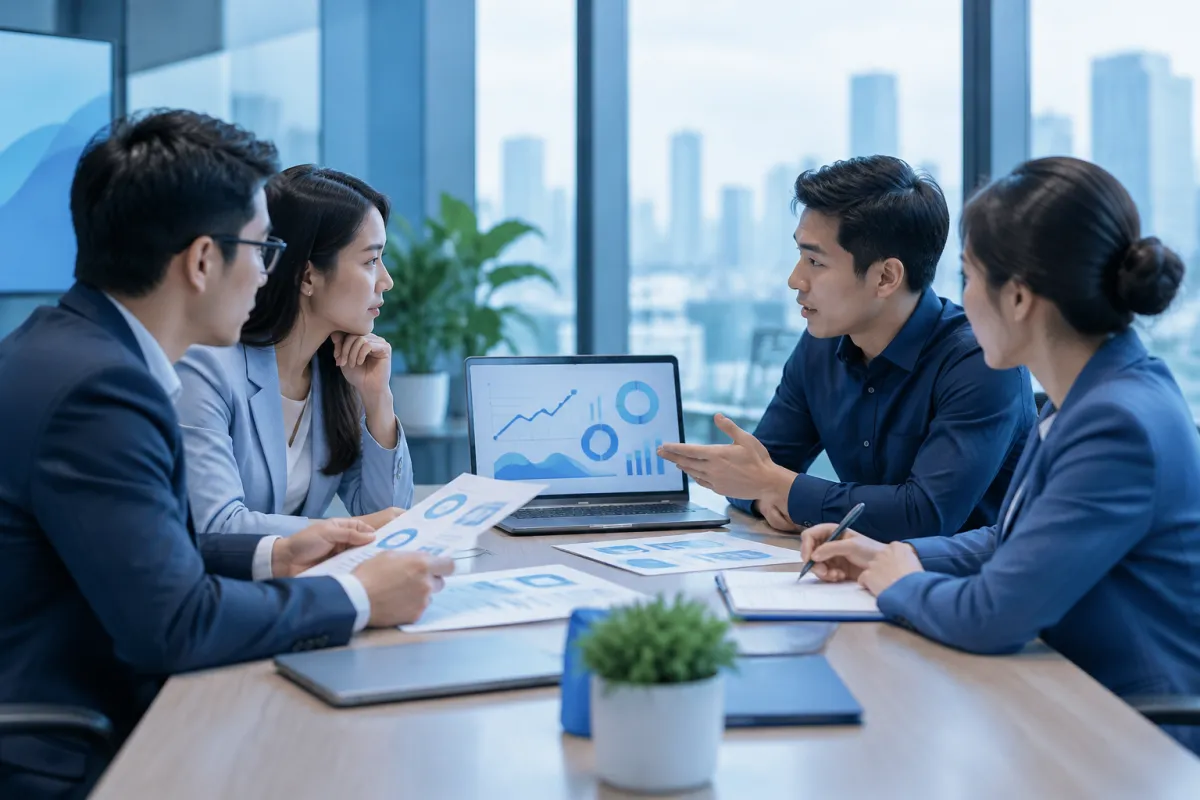Doanh nghiệp đánh giá báo giá và trao đổi với đơn vị SEO tại Hải Phòng